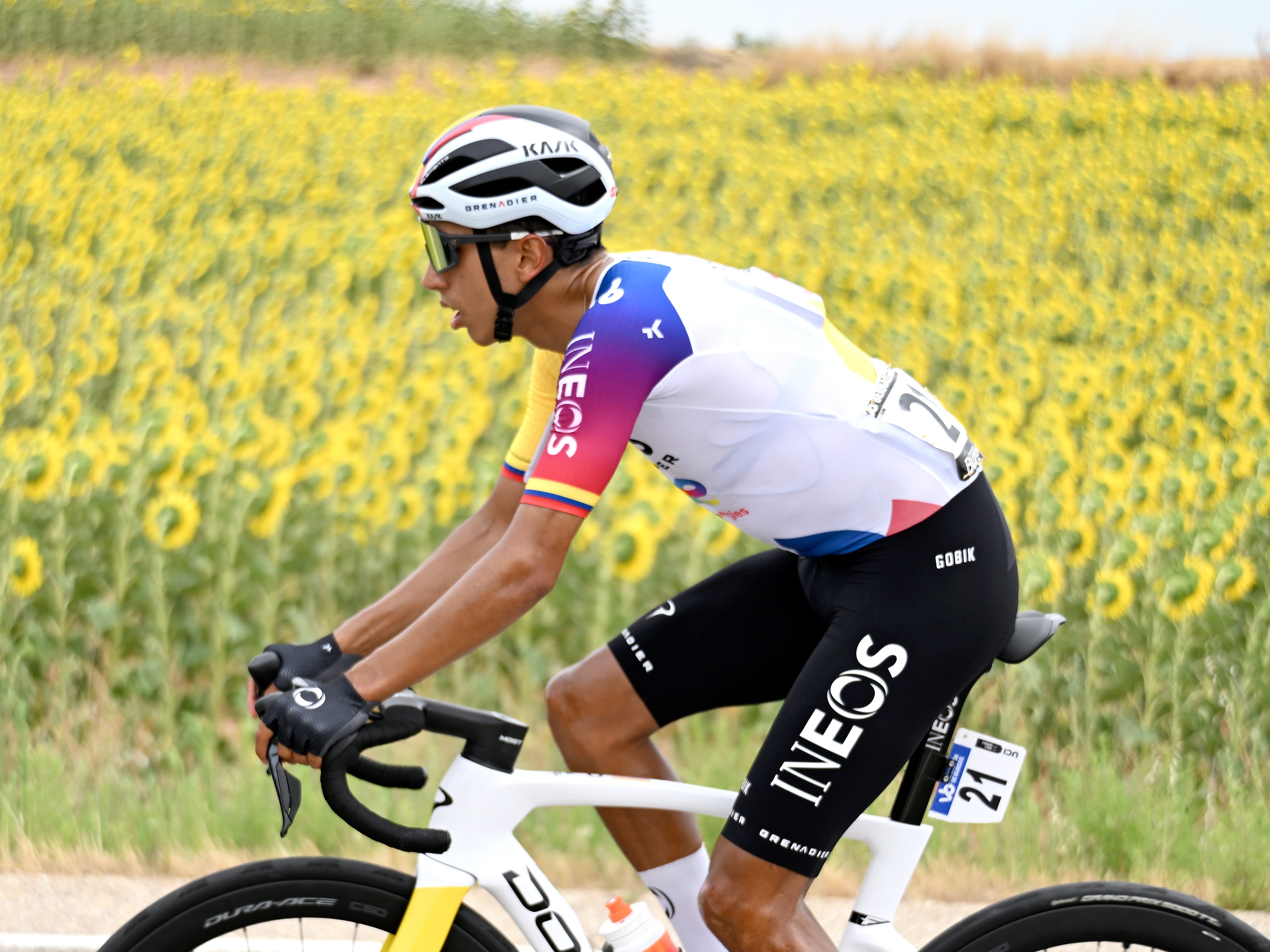 Egan Bernal durante su participación en la Vuelta a Burgos. (Photo by Antonio Baixauli/Getty Images)