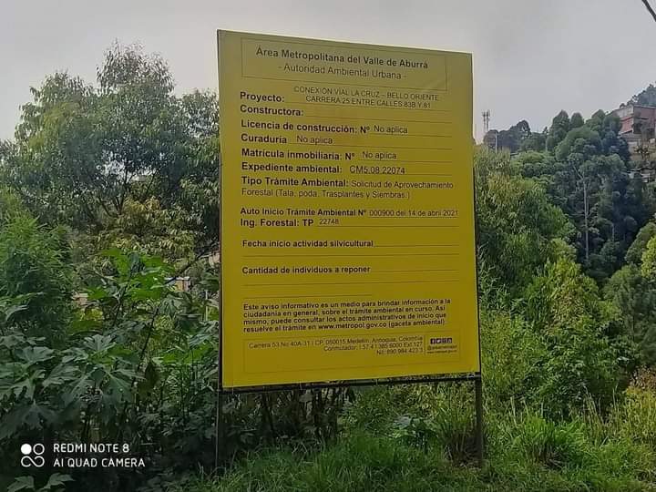 Autorización Área Metropolitana para puente de conexión vial Comuna 3 de Medellín.