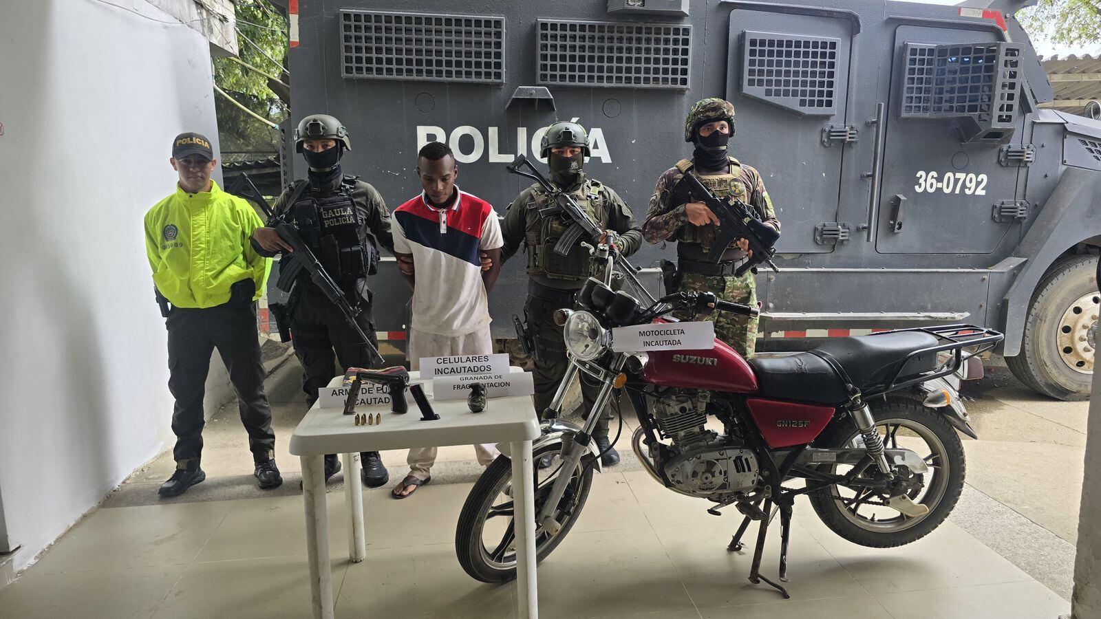 Operativo de la Policía Nacional en Tibú / Foto Cortesía