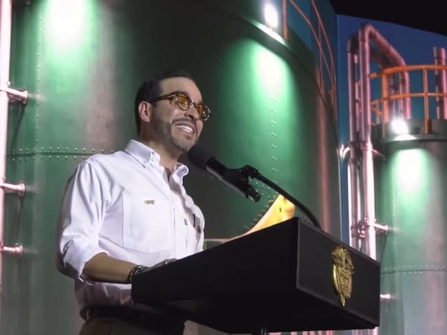 El presidente Abelardo De La Espriella, durante al ceremonia el 'Renacer de Ecopetrol': Foto: Ecopetrol