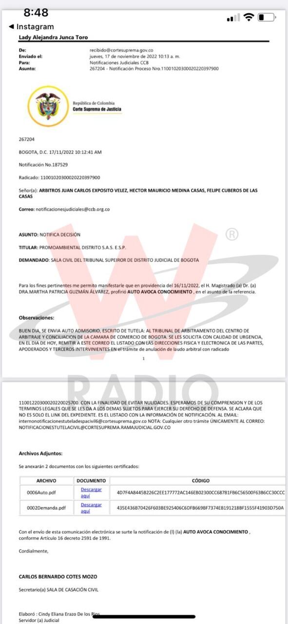 Lío jurídico por las basuras de Bogotá llegó hasta la Corte Suprema de Justicia por una tutela en la que PromoAmbiental.