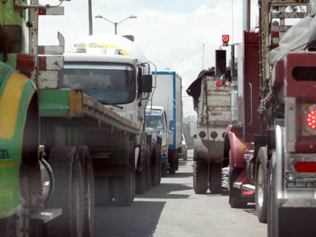 Paro camionero deja 15 mil millones de pesos en pérdidas en Boyacá