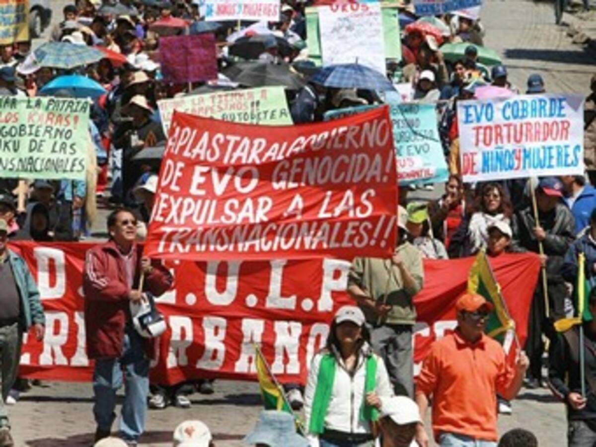 Los indígenas sólo dialogarán con el Gobierno de Morales al llegar a La Paz