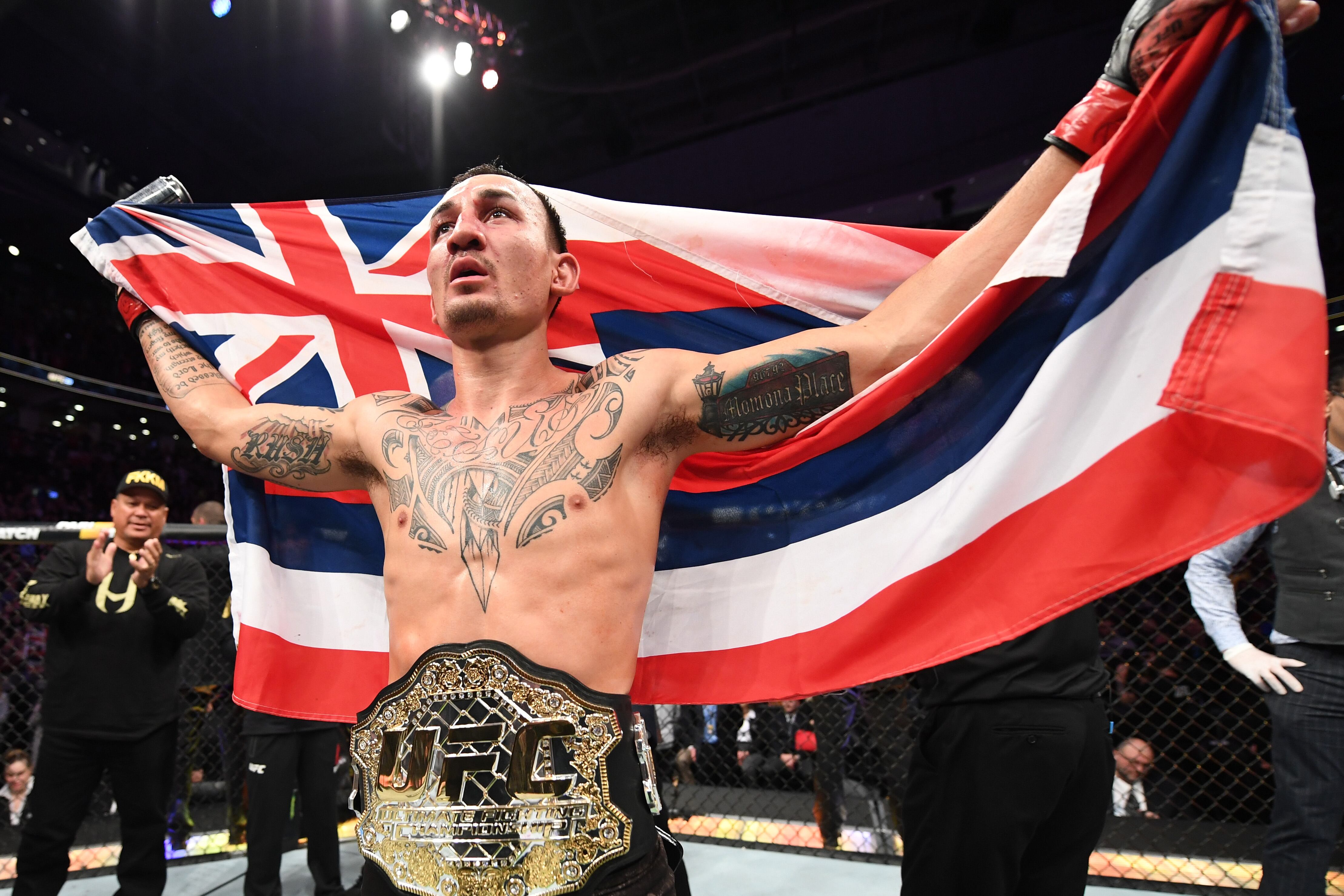 Max Holloway, campeón en 2018. Foto: Getty Images.