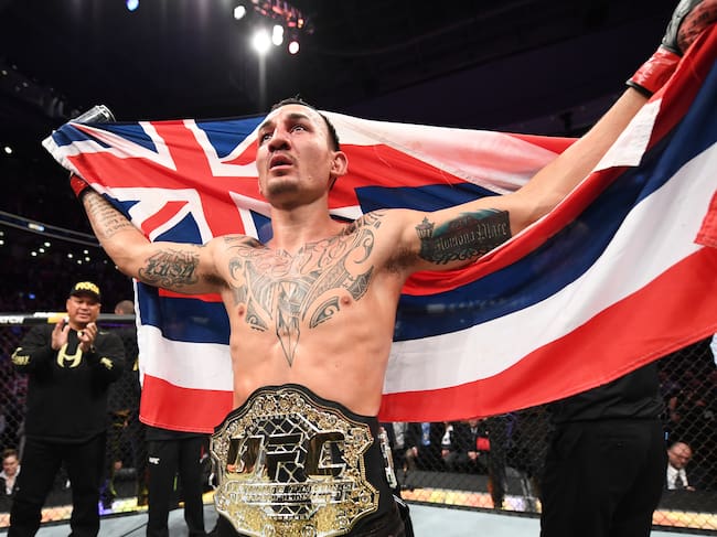 Max Holloway, campeón en 2018. Foto: Getty Images.