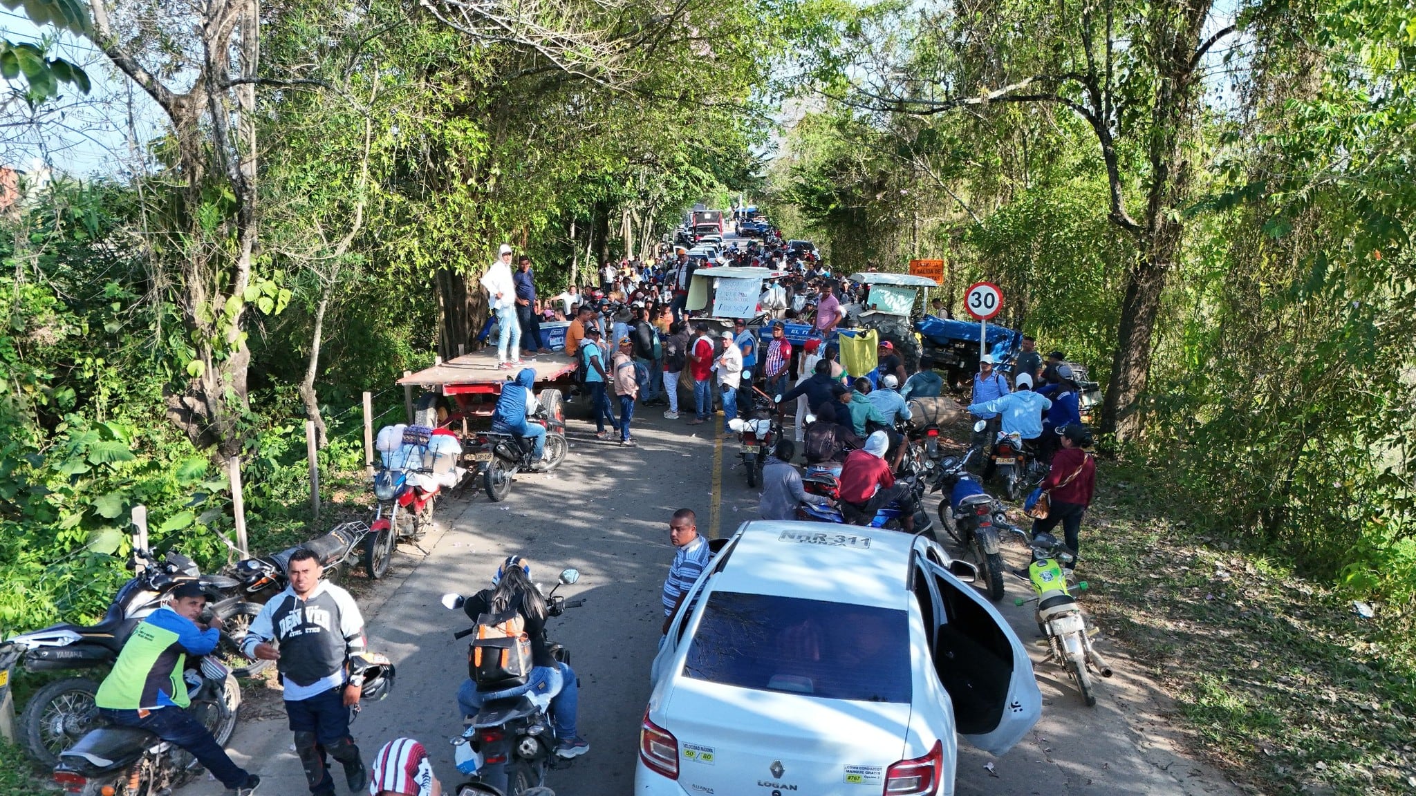 Paro de arroceros en La Mojana.