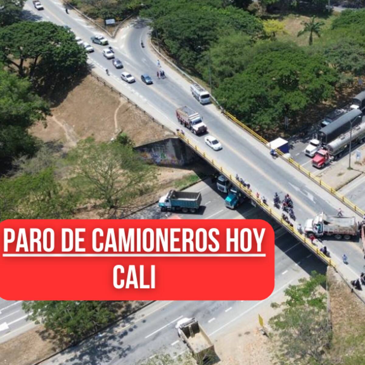 ¿Cómo va el PARO de camioneros hoy en Cali? Puntos de bloqueo, emergencia y lo último