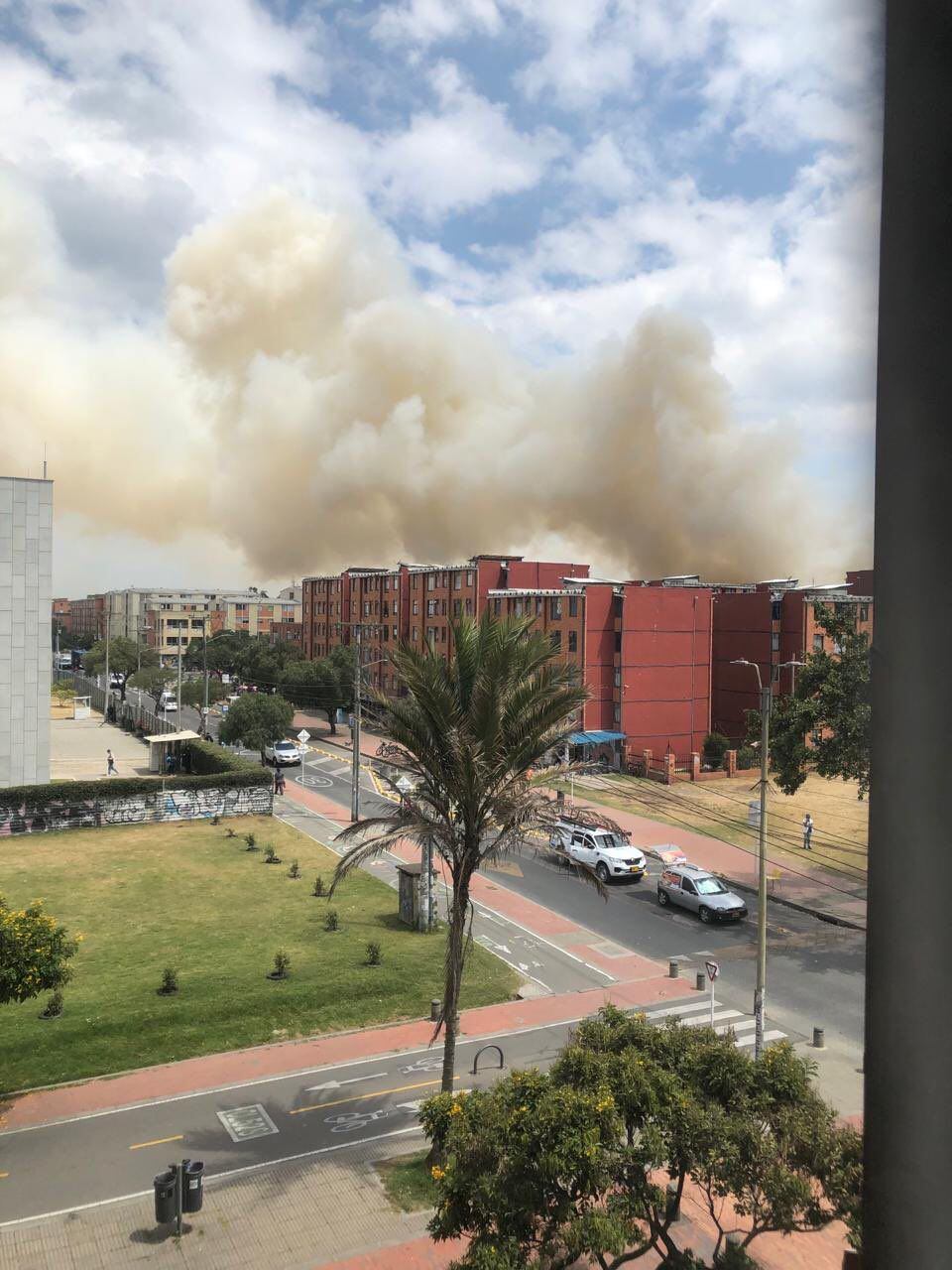 Cortesía: Ernesto Torres (incendio Gibraltar Bosa)