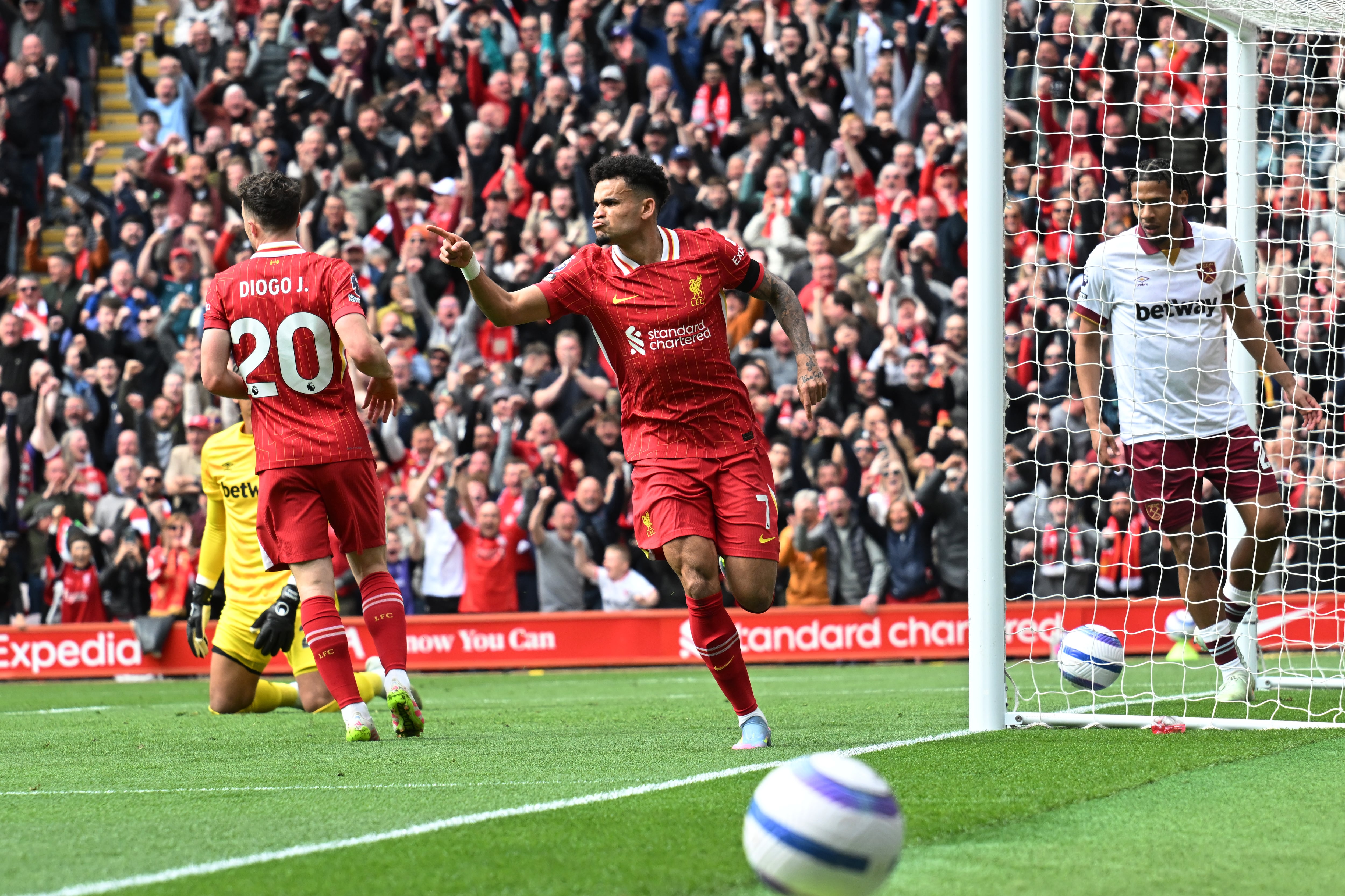 Luis Díaz, delantero de Liverpool. (Photo by Liverpool FC/Liverpool FC via Getty Images)