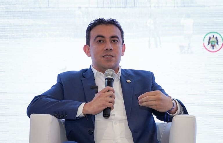 Alexander Vega, Registrador Nacional del Estado Civil, durante el Festival de las Ideas 2023
