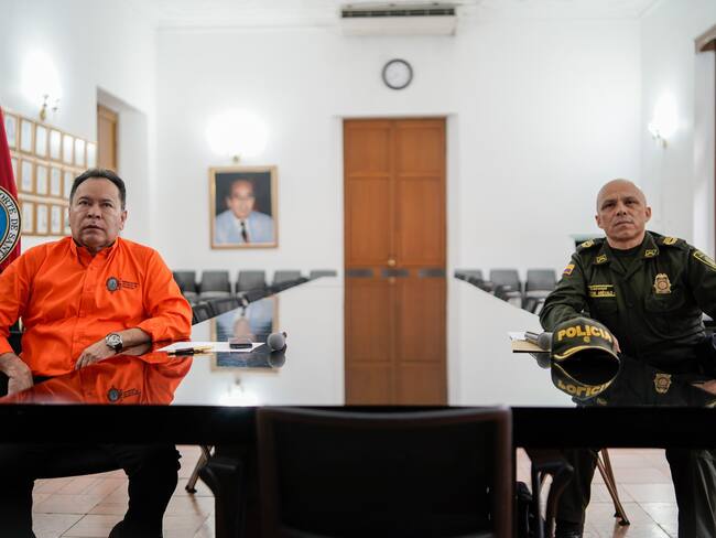 Gobernador y Comandante de policía del departamento monitorean vías de la región/Foto Gobernación