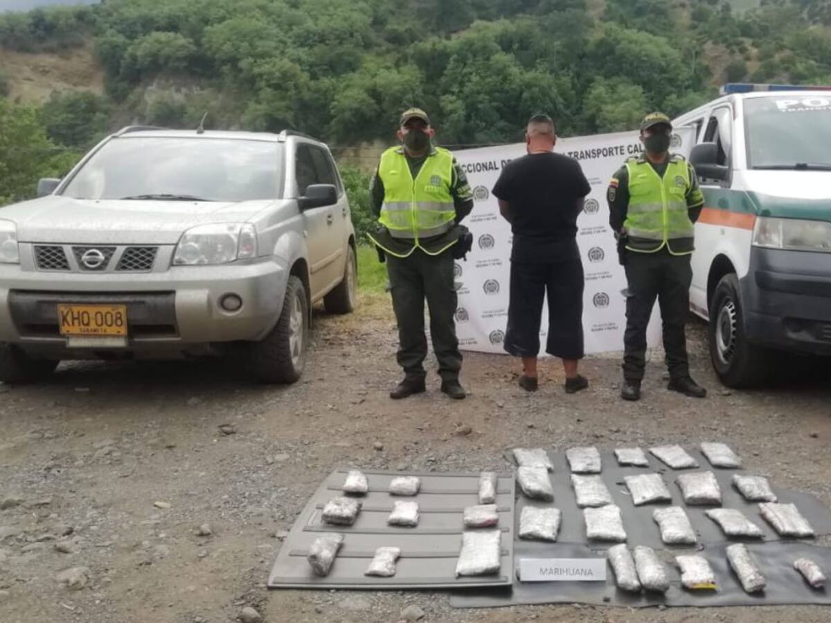 Incautados 410 kilos de marihuana avaluados en más de 400 millones