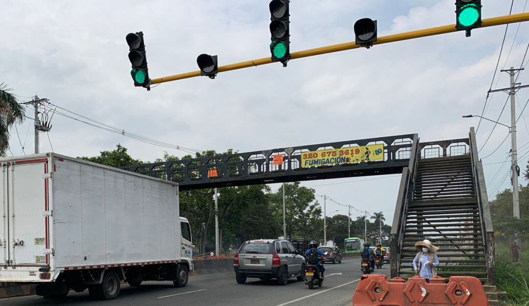 Puente ubicado en la vía Cali-Jamundí