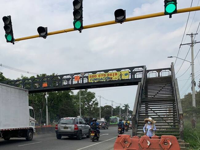 Puente ubicado en la vía Cali-Jamundí