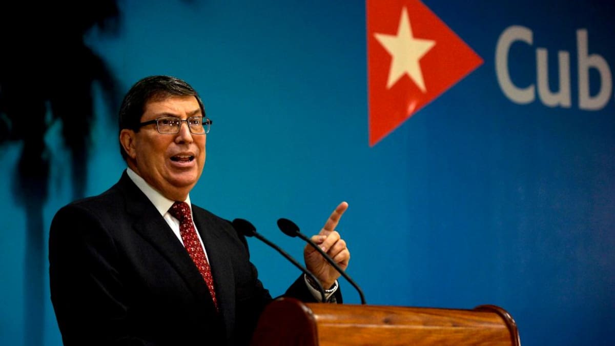 Canciller de Cuba dice que EEUU quiere provocar una “catástrofe humanitaria” en la isla