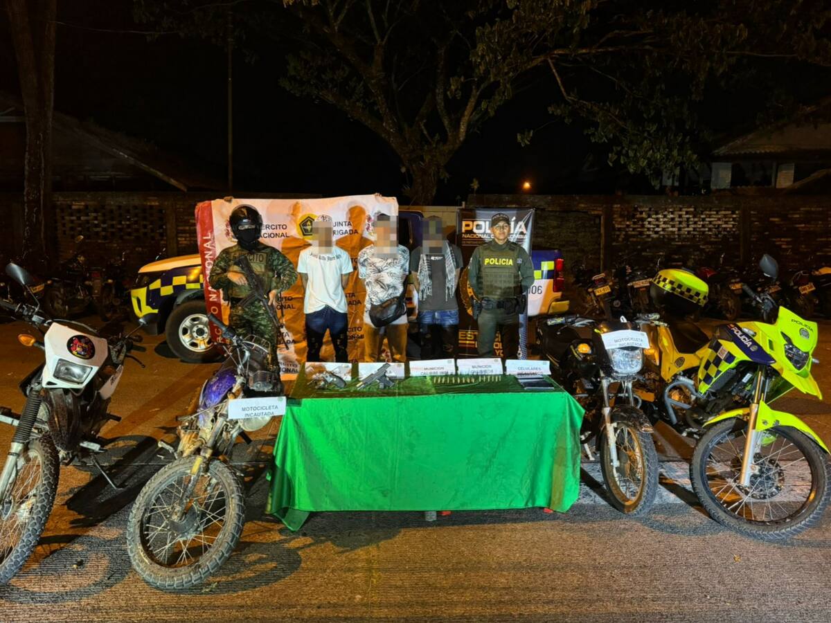 Tres integrantes del Clan del Golfo fueron capturados en Yondó, Antioquia