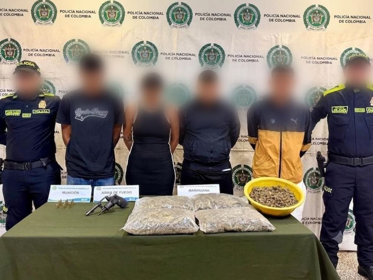 Capturan a cuatro presuntos integrantes de ‘Los Costeños’ en operativo en Barranquilla