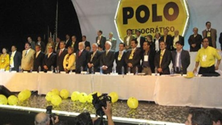 Terna del Polo: Mariela Barragán, Tarcisio Mora y Jaime Moreno