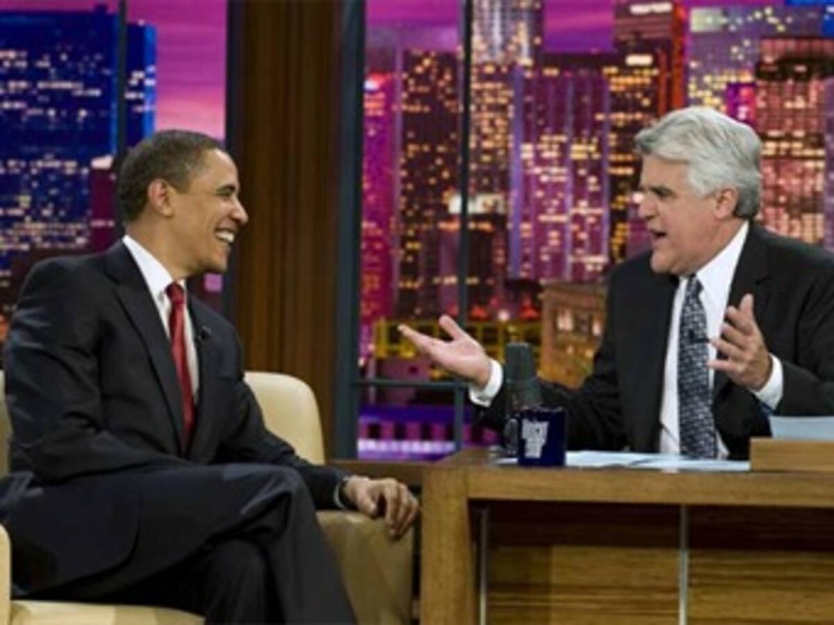 Obama con Jay Leno: 'A mis hijas no les impresiona el Air Force One'