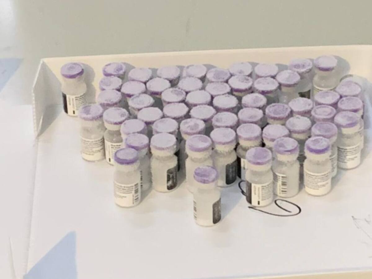 Por falta de etiquetas 372 vacunas Pfizer no serán aplicadas