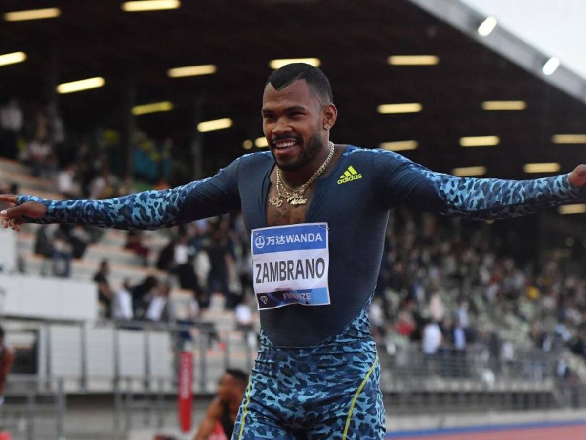 Anthony Zambrano, campeón de los 400 metros planos en el Meeting de Madrid