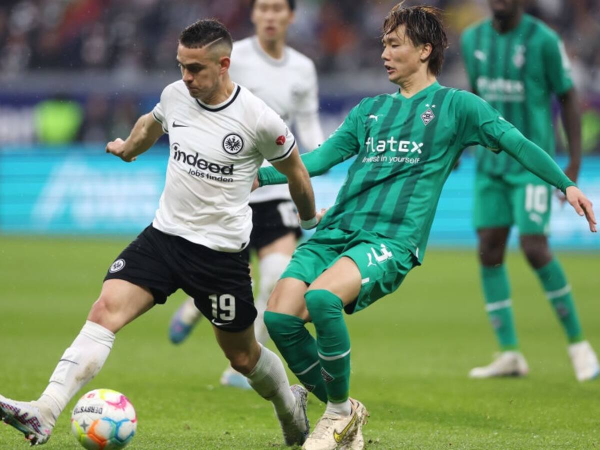 Santos Borré sumó su cuarta titularidad consecutiva en empate del Eintracht Frankfurt