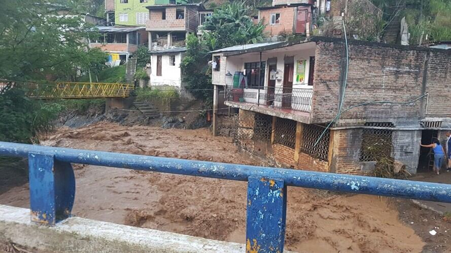 Fuertes lluvias en Cali. Foto: