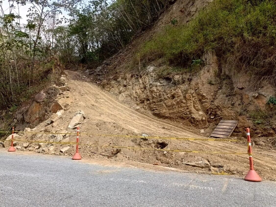 Estado actual de la vía. Foto: Gobernación de Antioquia