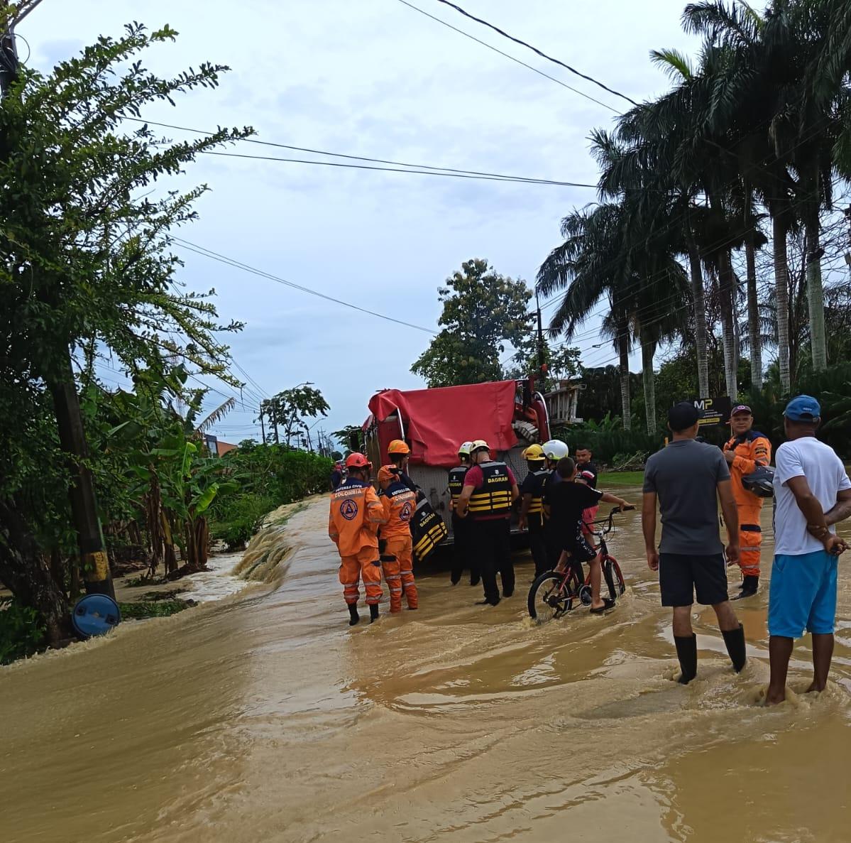 Damnificados por lluvias en Urabá. Foto: Cortesía, Gobernación de Antioquia