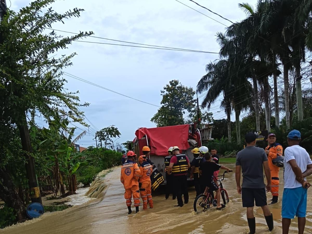 1.600 familias se encuentran damnificadas por las lluvias en Urabá
