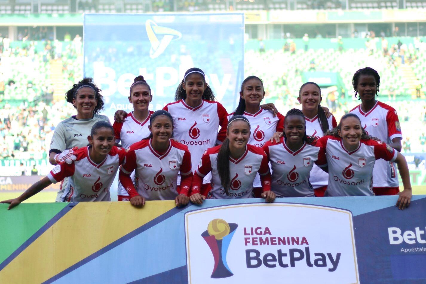 Once titular Independiente Santa Fe en la final de la Liga femenina / Twitter: @LeonasSantaFe
