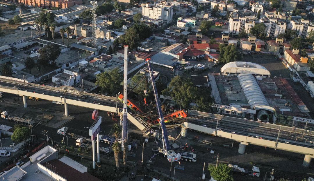 Desplome del metro en México