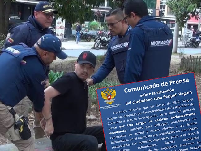 La representación diplomática rusa en Bogotá reconoció que el ciudadano ruso hizo parte de un proceso penal por ‘delitos económicos’ pero rechazó su vinculación con grupos criminales y espionaje.
(Foto: Captura de Pantalla, Embajada de Rusia en Bogotá, Caracol Radio)