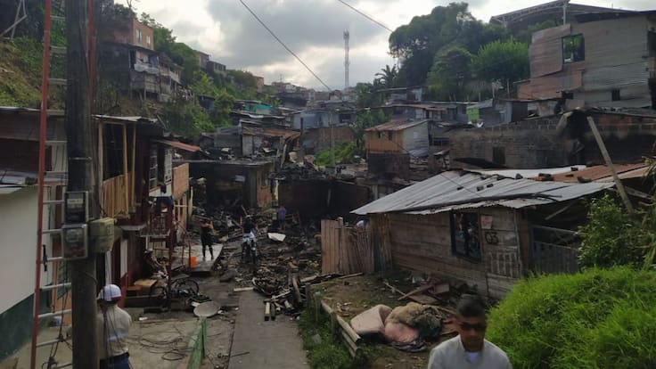 Mónica Leudo Palacios , damnificada incendio Armenia