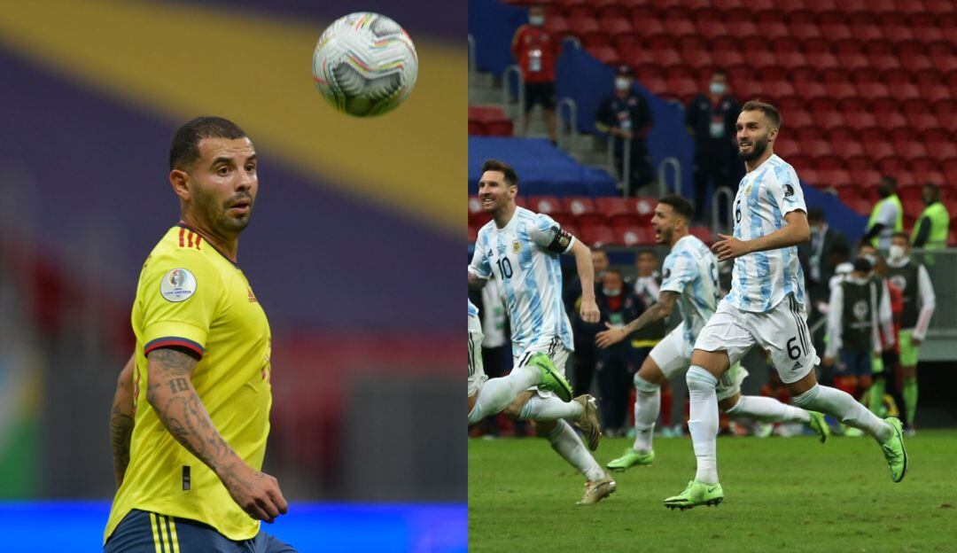 Germán Pezzella se mofa de Edwin Cardona tras fallar su penalti