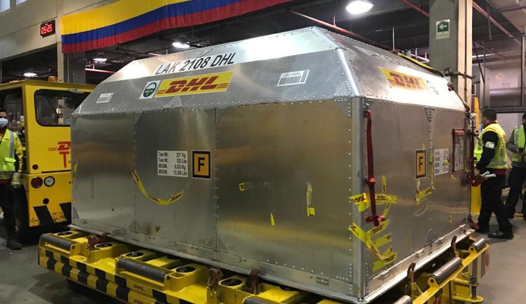 Colombia recibe nuevo lote de 100.620 vacunas Pfizer