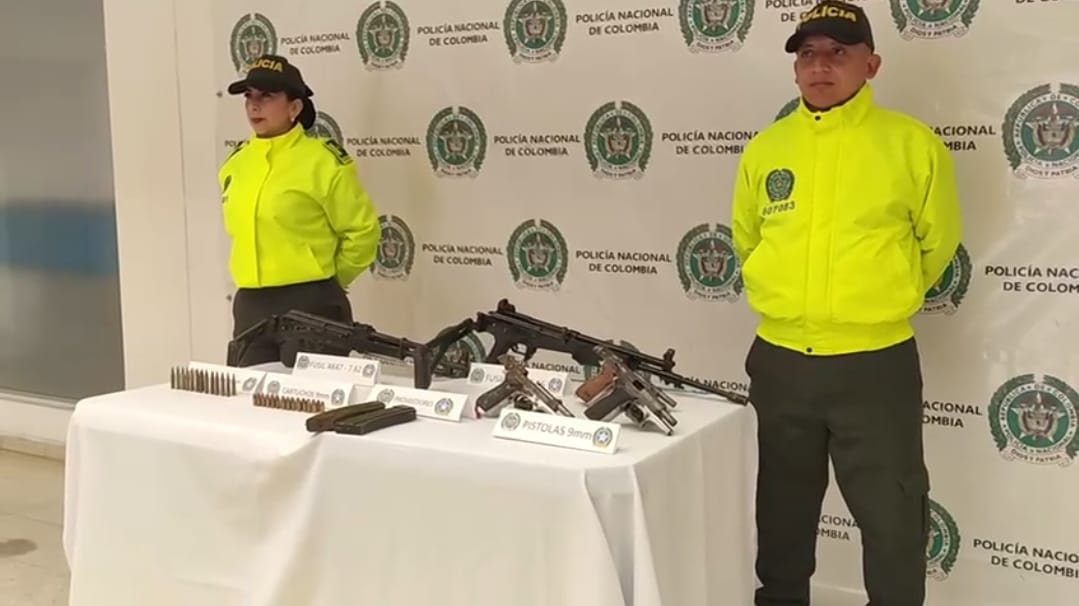 Incautan armas y munición en La Unión, Nariño. | Foto: Policía Nariño.