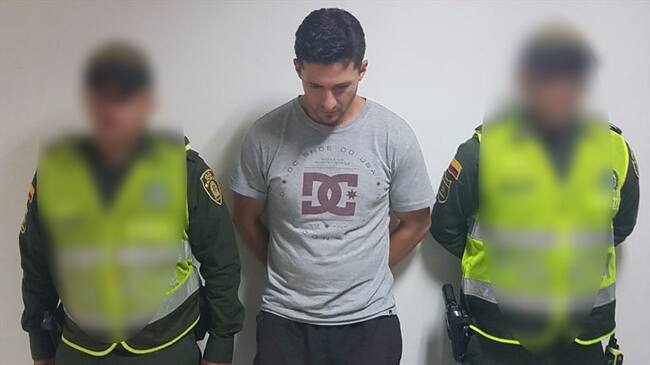Capturan en Palmira a alias 'Cacerolo'. Foto: Cortesía Policía