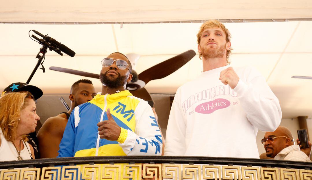 Presentación del combate de exhibición entre Foyd Mayweather y el youtuber Logan Paul