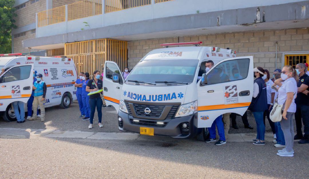 Hasta el momento, en el distrito de Cartagena se encuentran habilitadas 96 ambulancias que prestan servicios de salud