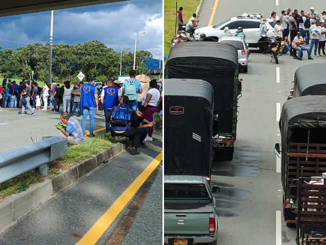 Imagen de referencia paro minero en la Subregión del Nordeste - Sector Porce. Fotos tomadas de X