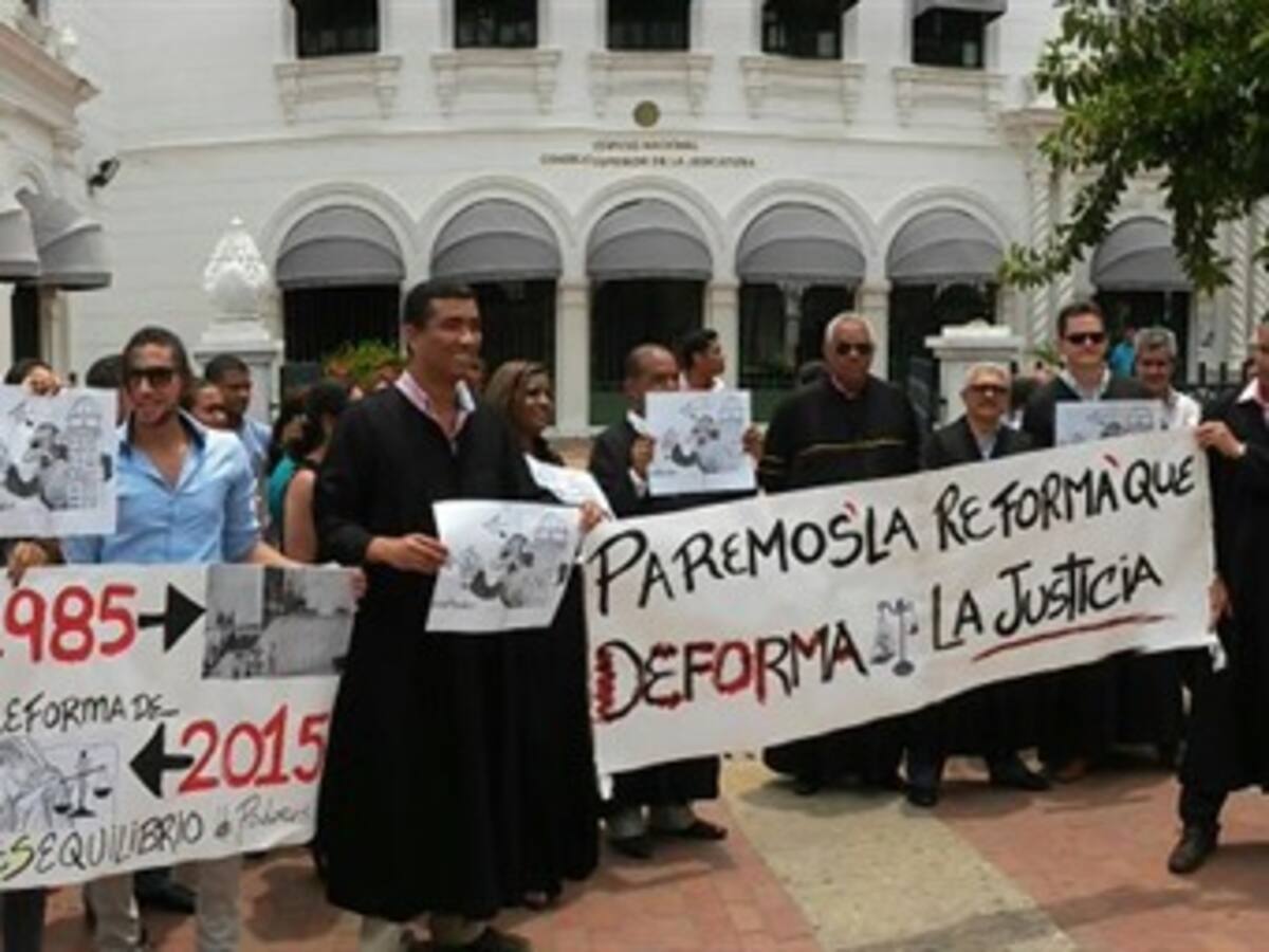 Magistrados de Cartagena protestaron para rechazar reforma a la justicia