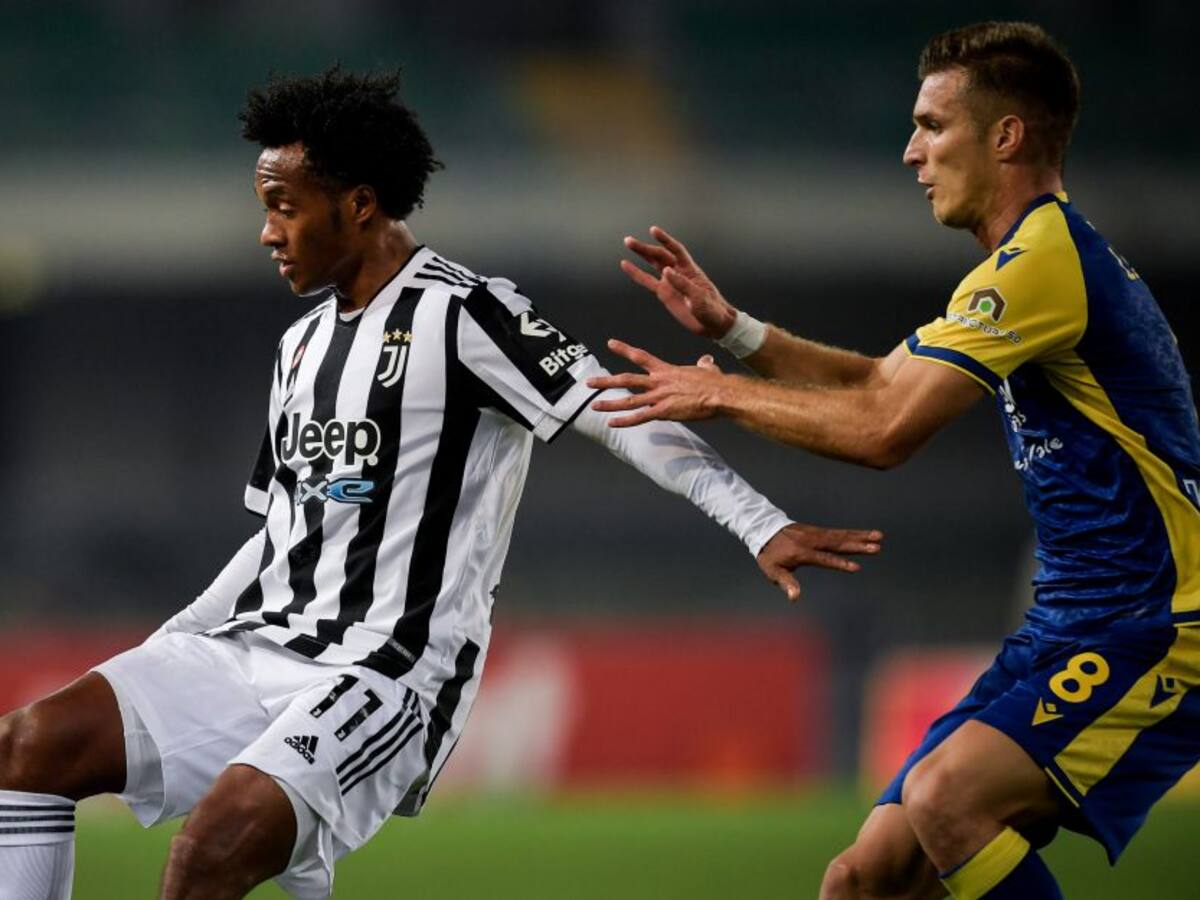 Cuadrado no evitó que Juventus tropezara ante Hellas Verona en Serie A