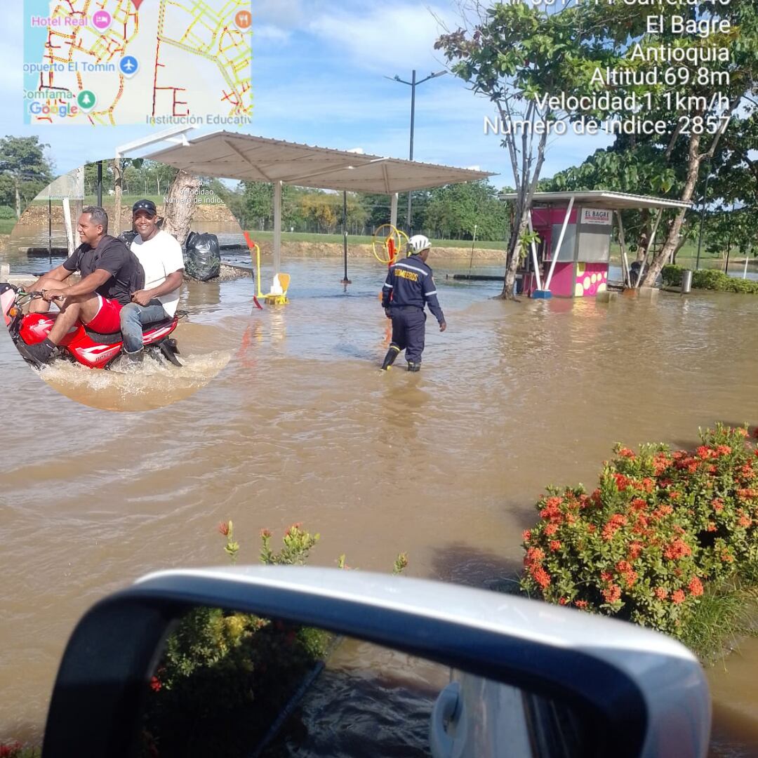 Inundaciones en El Bagre- foto Bomberos