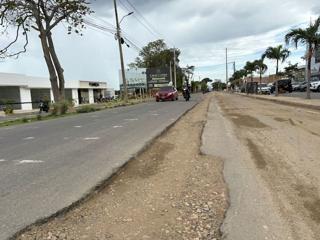 Obra inconclusa está afectando la movilidad en Boconó, Villa del Rosario. / Foto: Jenny Márquez.