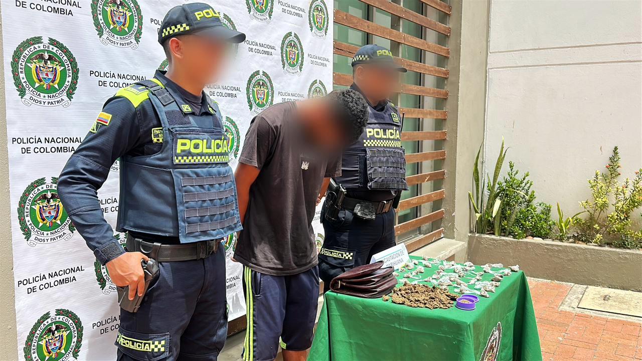 Capturado alias ‘El Negrito’ con marihuana en Turbaco, Bolívar