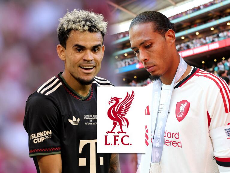 Van Dijk lamentó la salida de Luis Díaz del Liverpool, tras perder la final de la Community Shield / Getty Images
