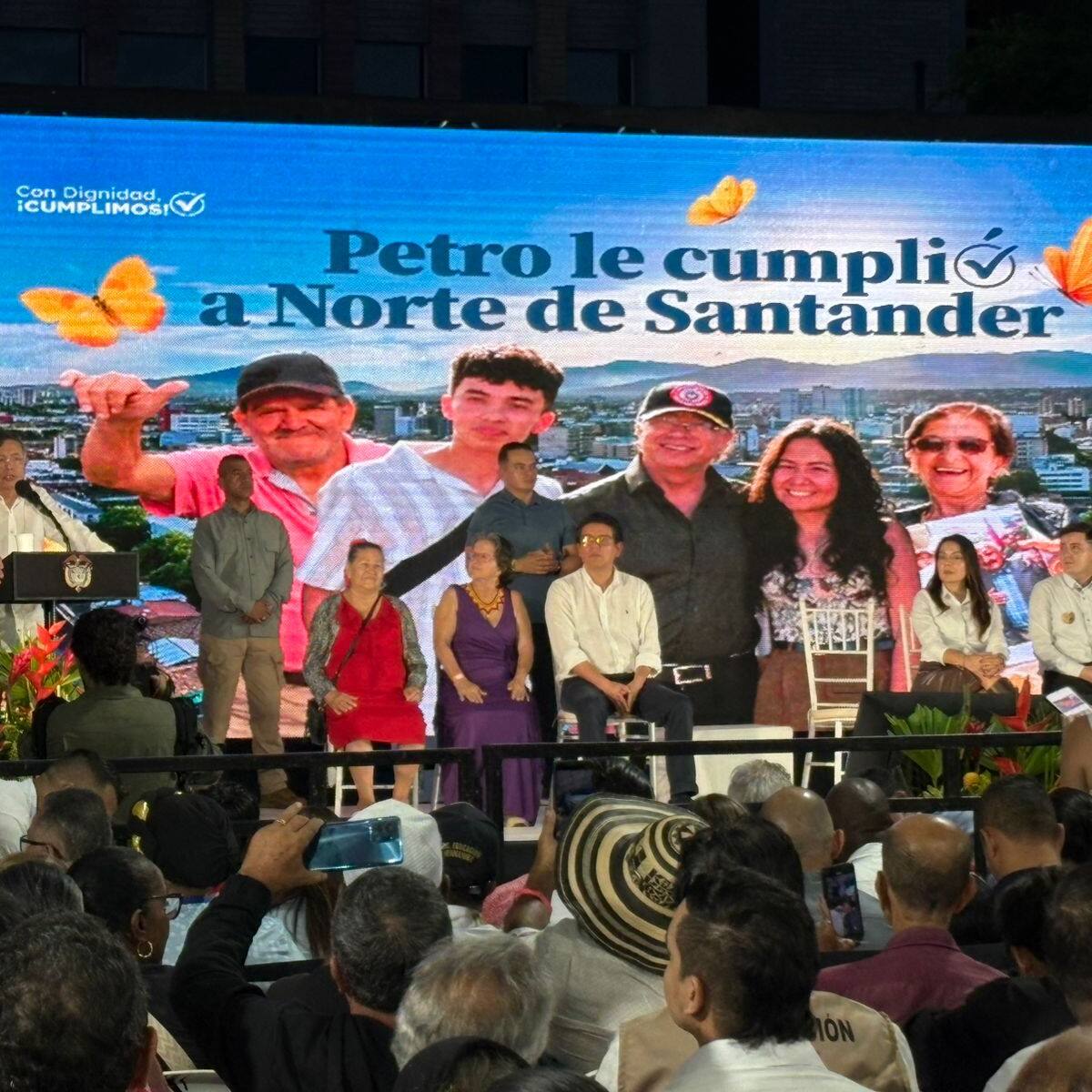 “Le cumplí a Norte de Santander”: Petro defendió en Cúcuta su gestión y programas sociales