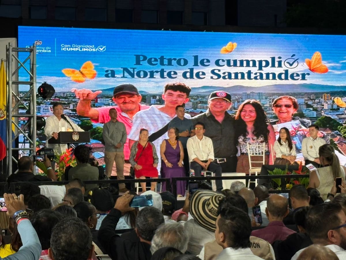 “Le cumplí a Norte de Santander”: Petro defendió en Cúcuta su gestión y programas sociales