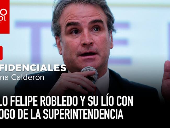 Pablo Felipe Robledo y su lío con el logo de la Superintendencia
